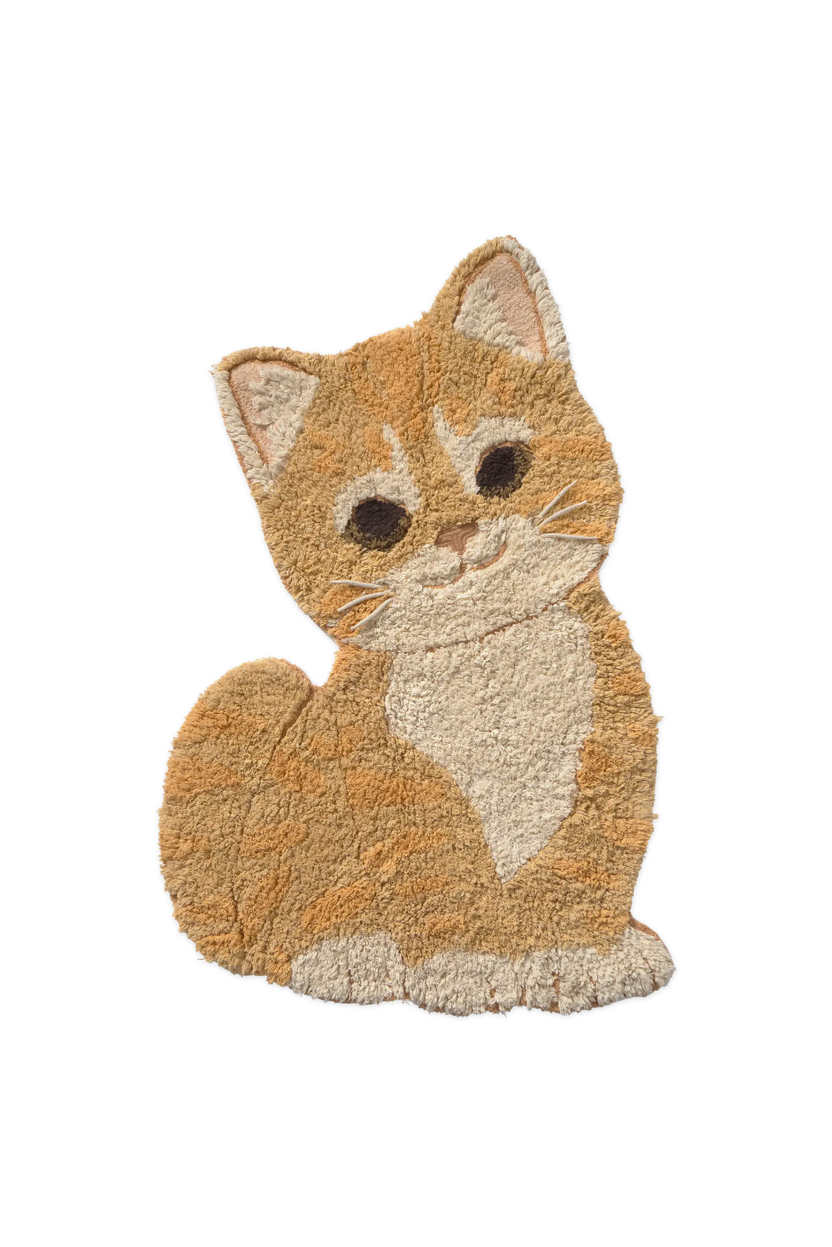 Tapis Lavable Chat Roux