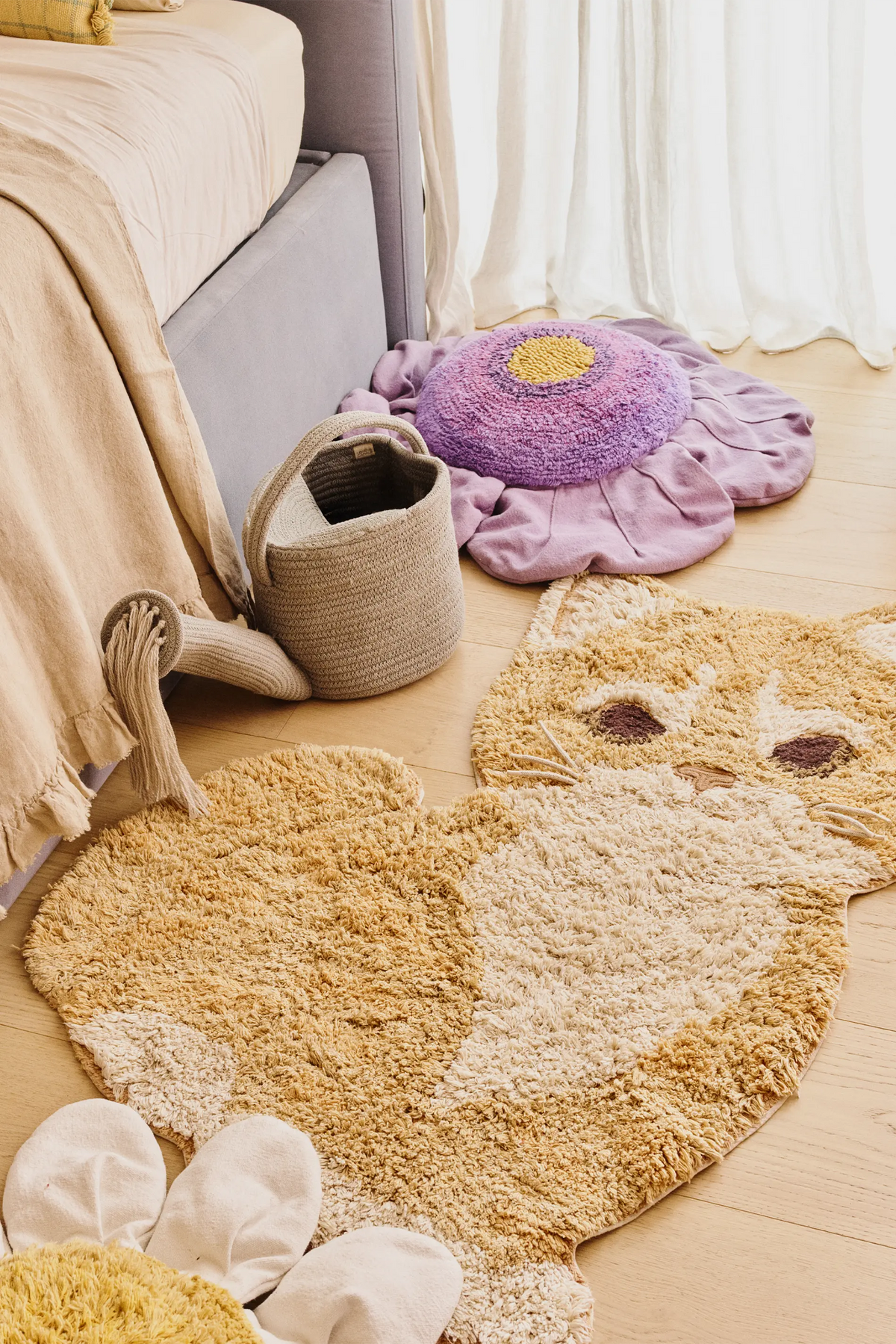 Tapis Lavable Chat Roux