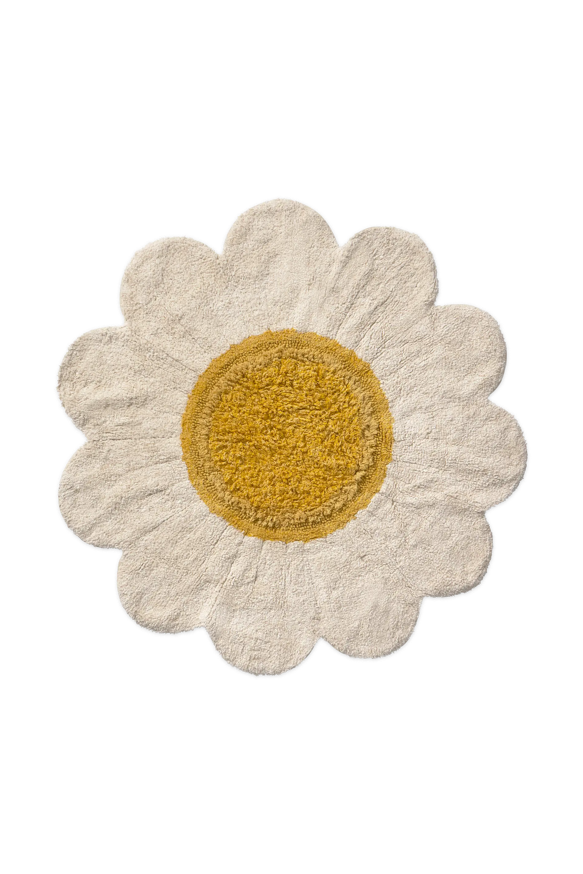 Tapis Lavable White Daisy