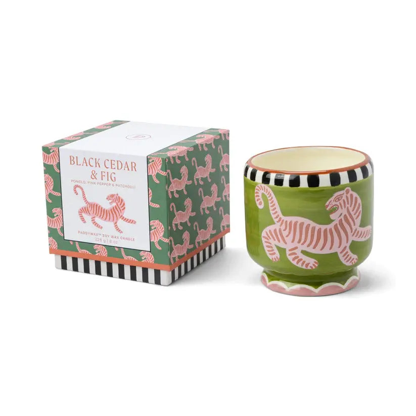 Bougie Parfumée - A Dopo Tigre, Cèdre Noir et Figue