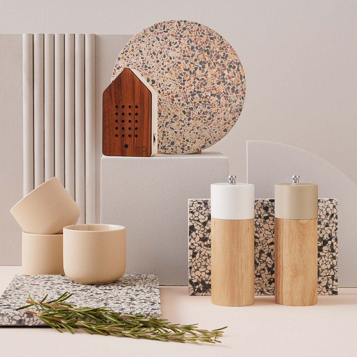 Boîte à sons Birdybox Chêne foncé chant des oiseaux