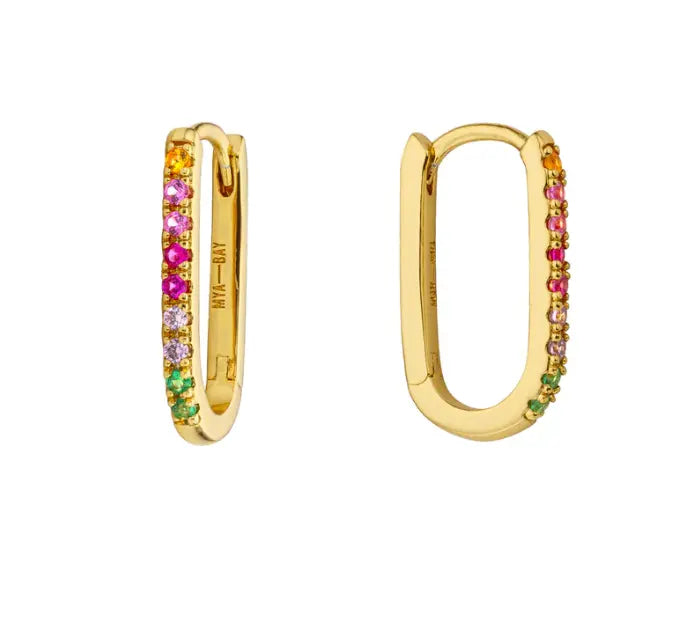 Rainbow Shiny Jazzy Earrings