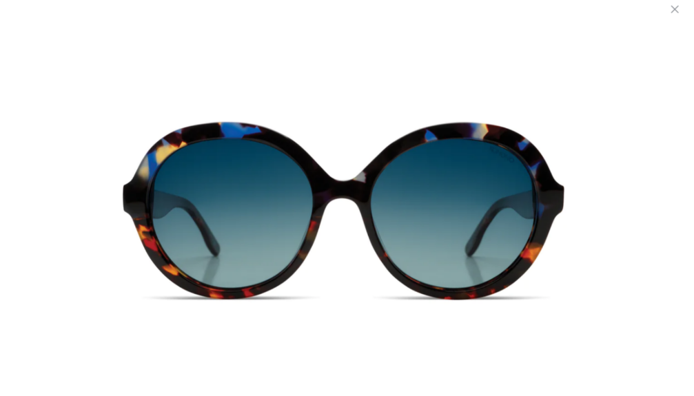 Lunettes de soleil Misty Havana Prism rose gold