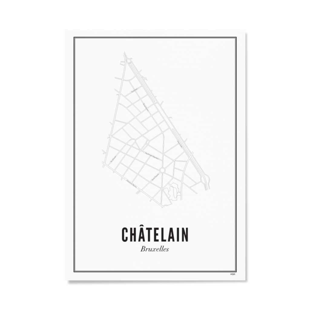 Affiche Bruxelles Chatelain