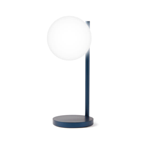 Bubble Dark Blue Induction Table Lamp and Charger 