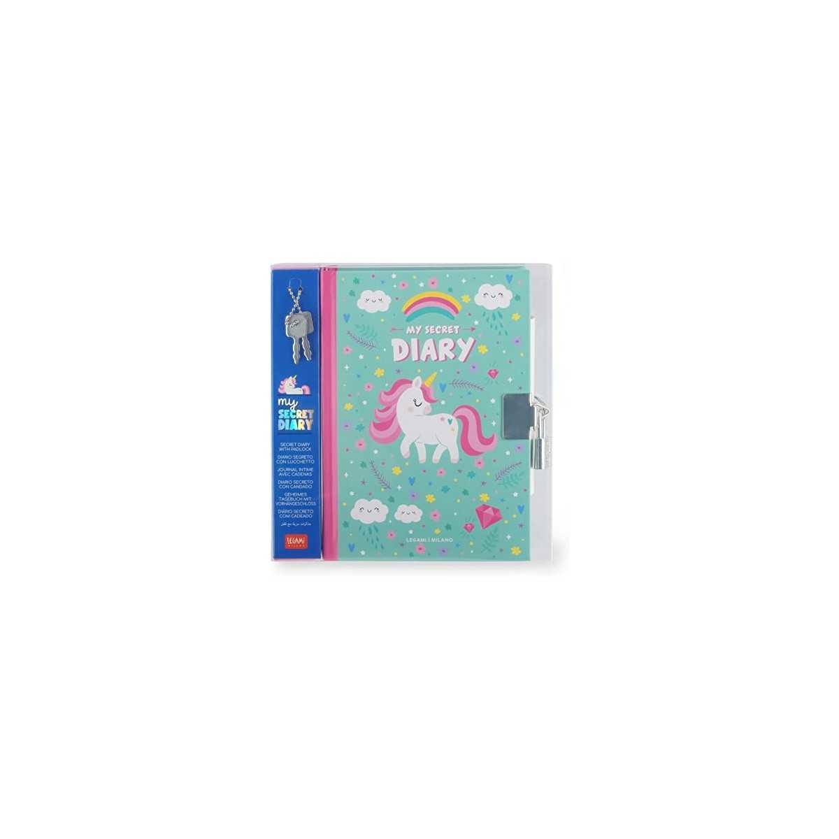 Journal intime à cadenas Licorne