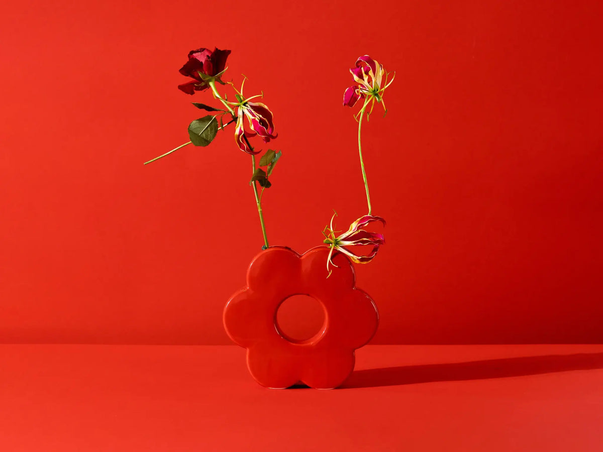 Vase en Céramique - Daisy Rouge