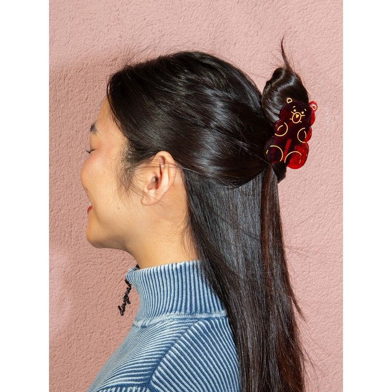 Pince à Cheveux - Gummy Red