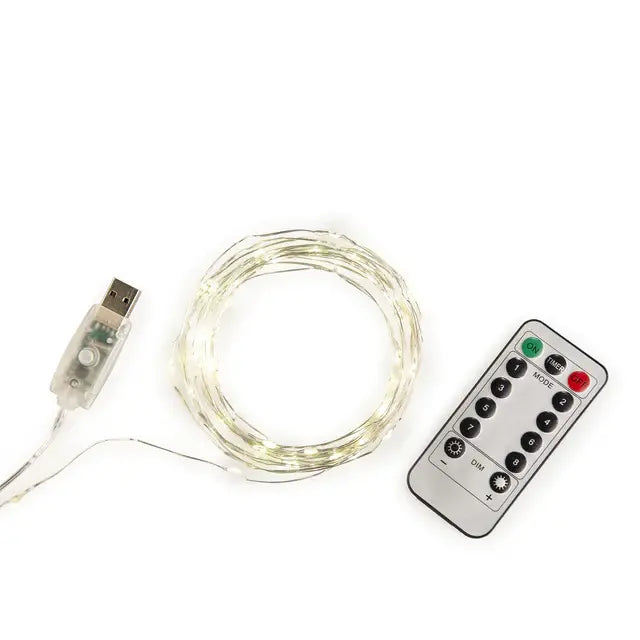 Guirlande lumineuse extra longue avec télécommande