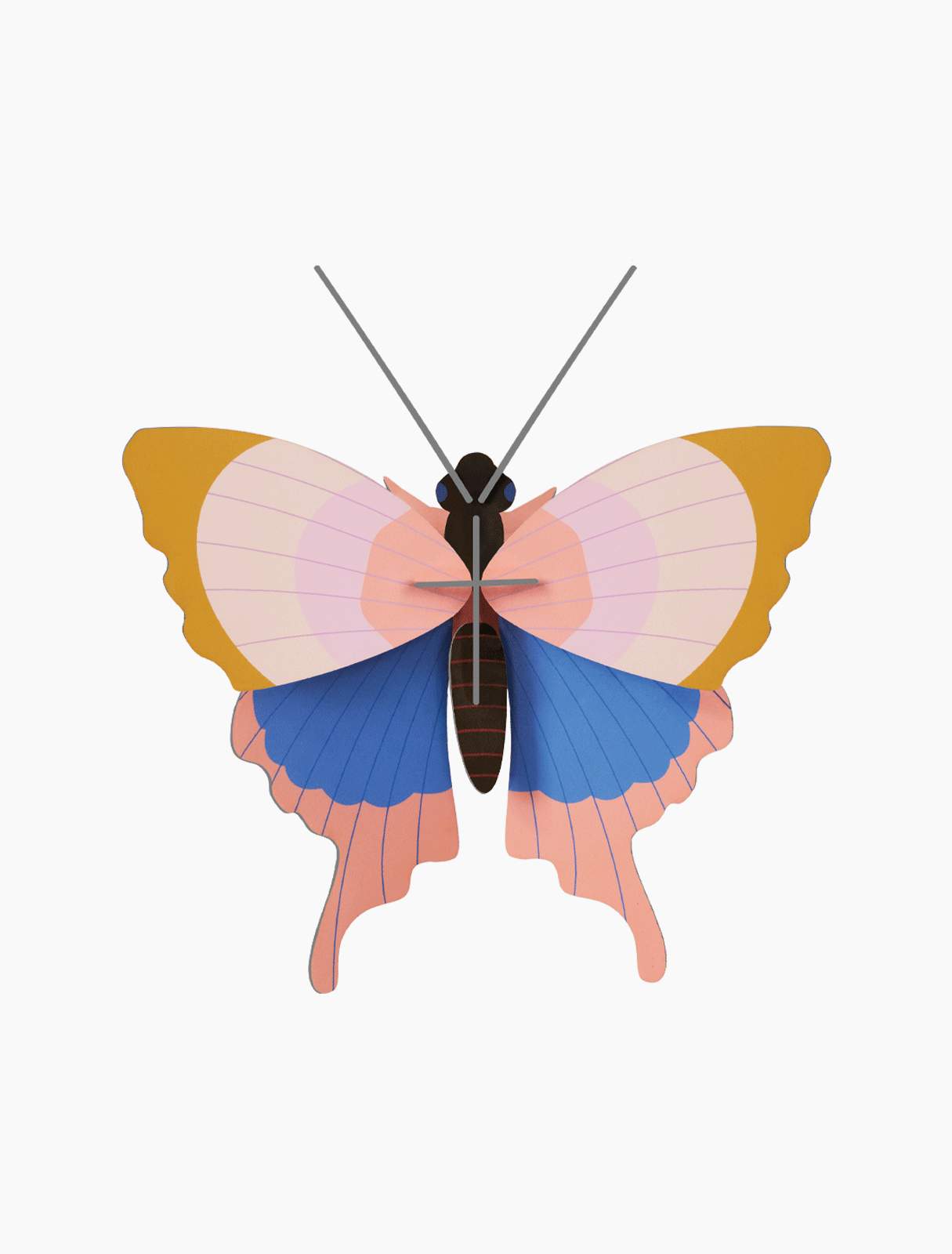 Gold Rim Butterfly Wall Decoration