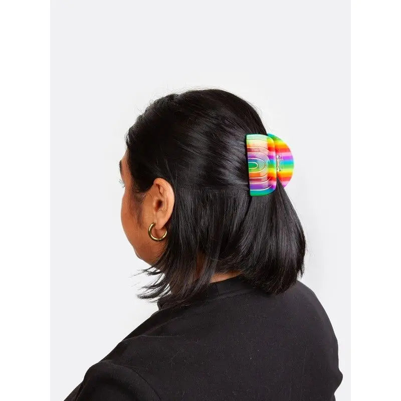 Haarclip - Regenboog