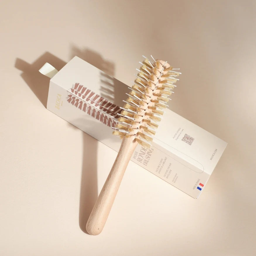 Brosse Ronde pour Brushing - sanglier & picots nylon