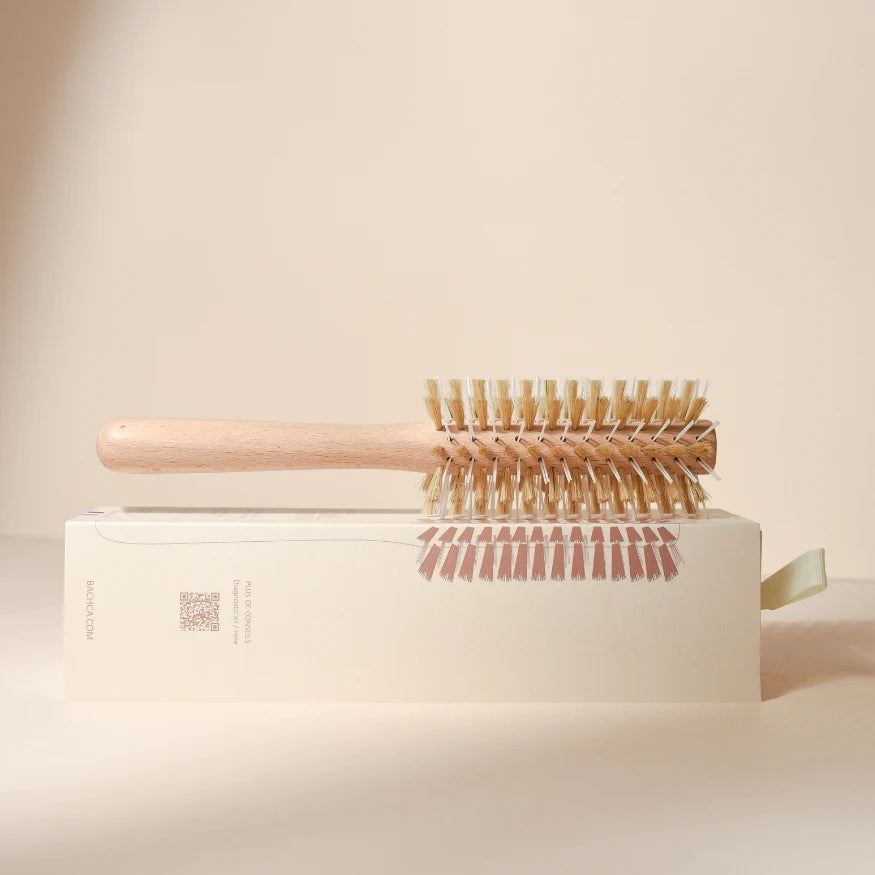 Brosse Ronde pour Brushing - sanglier & picots nylon