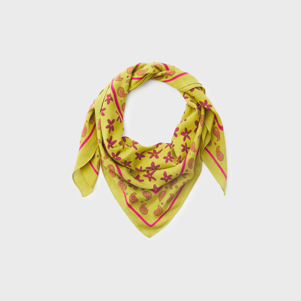 Foulard en coton 100% Bio Hélène - Vert