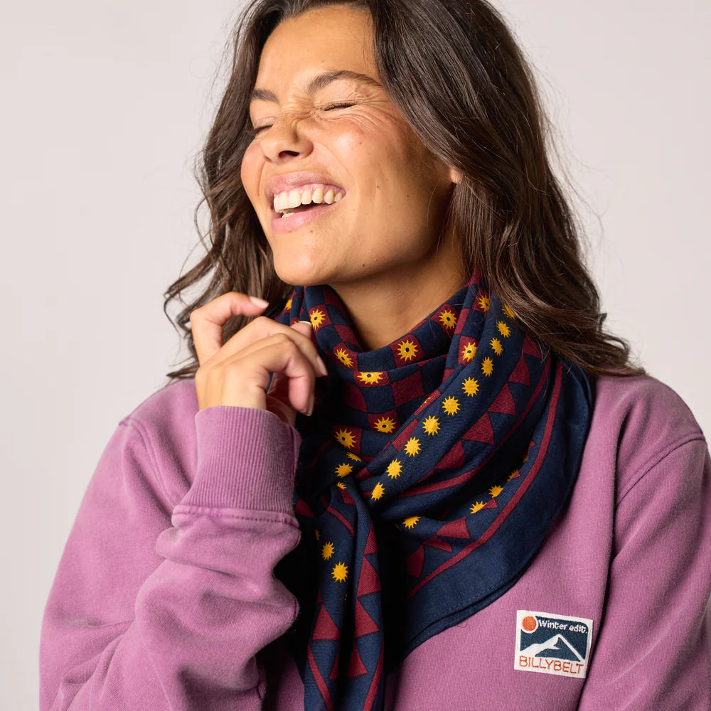 Foulard en 100% coton bio Romane - Marine