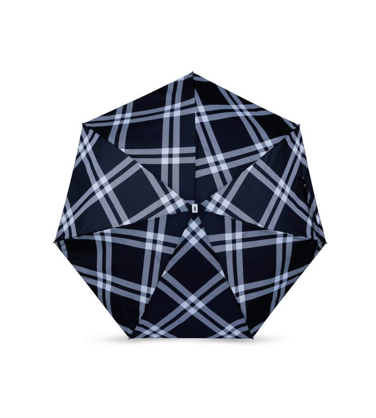 Mini Parapluie - Camden Imprimé Tweed -  Noir