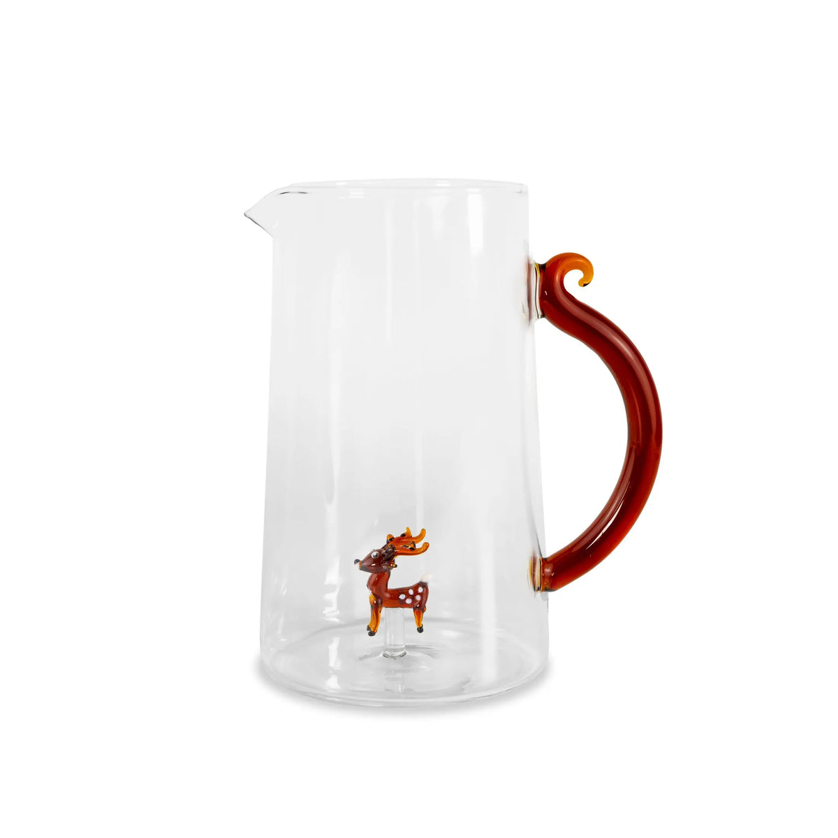 Rendier winter glazen karaf - 1,5L