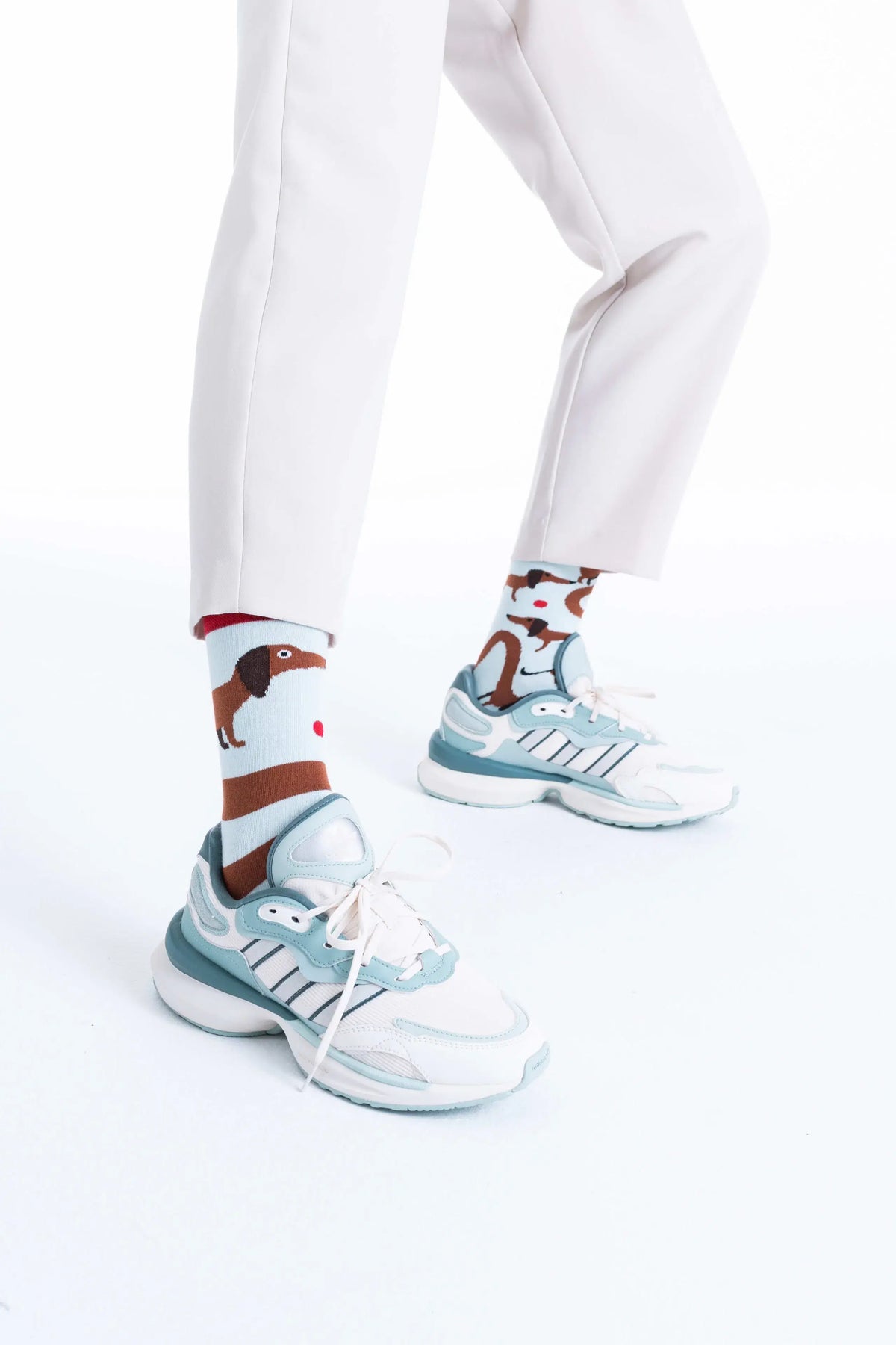 Chaussettes hautes dépareillées - Teckel
