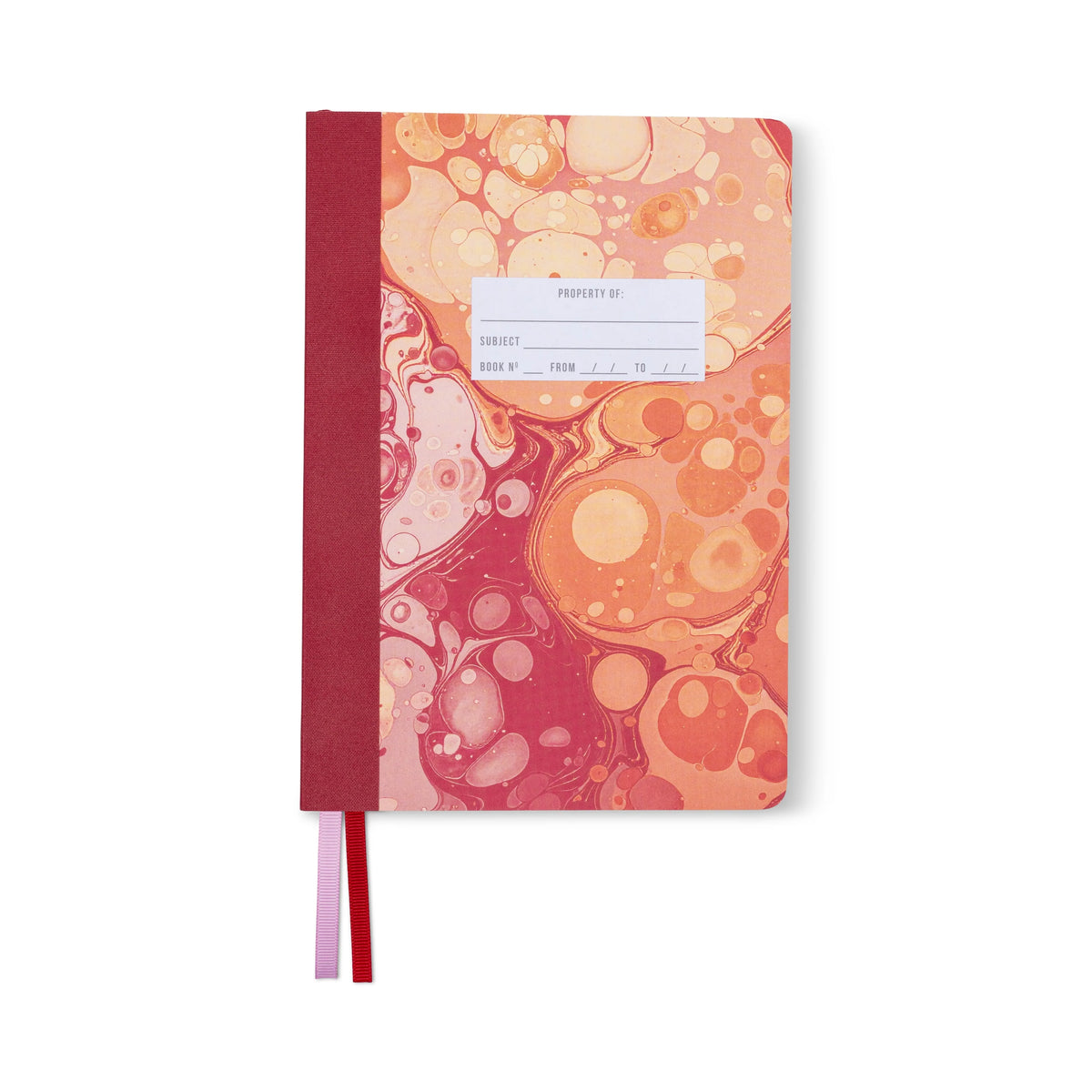 Journal Marbré à couverture douce - Cherry Peach