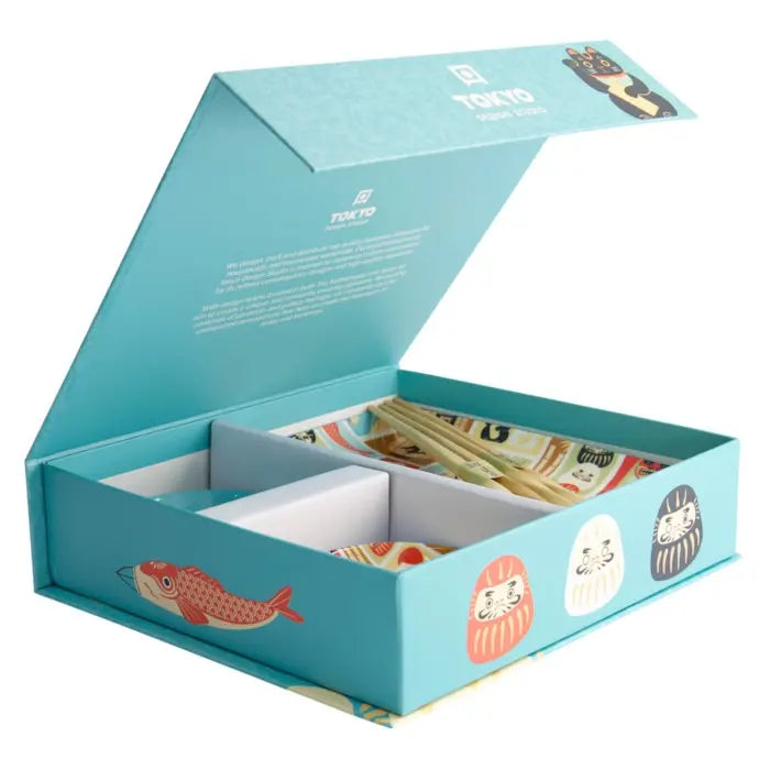 Kawaii Japan Sushi Gift Set - Blue and White