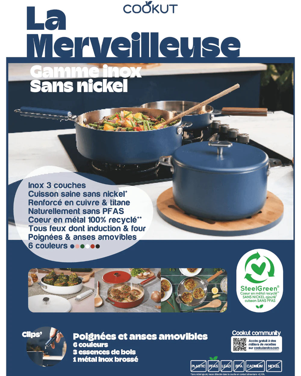 La Merveilleuse RVS Koekenpan 24cm