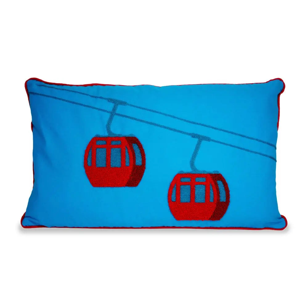 Decorative cushion with filling - Cable car - 30x50cm