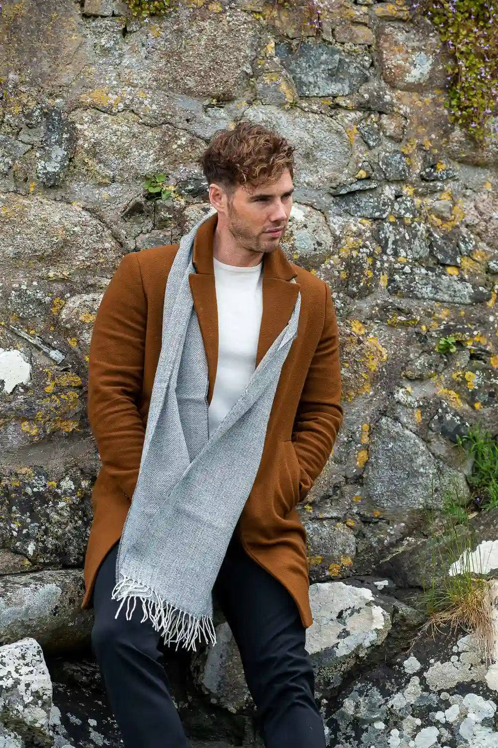 Écharpe Spotted Stone en Laine