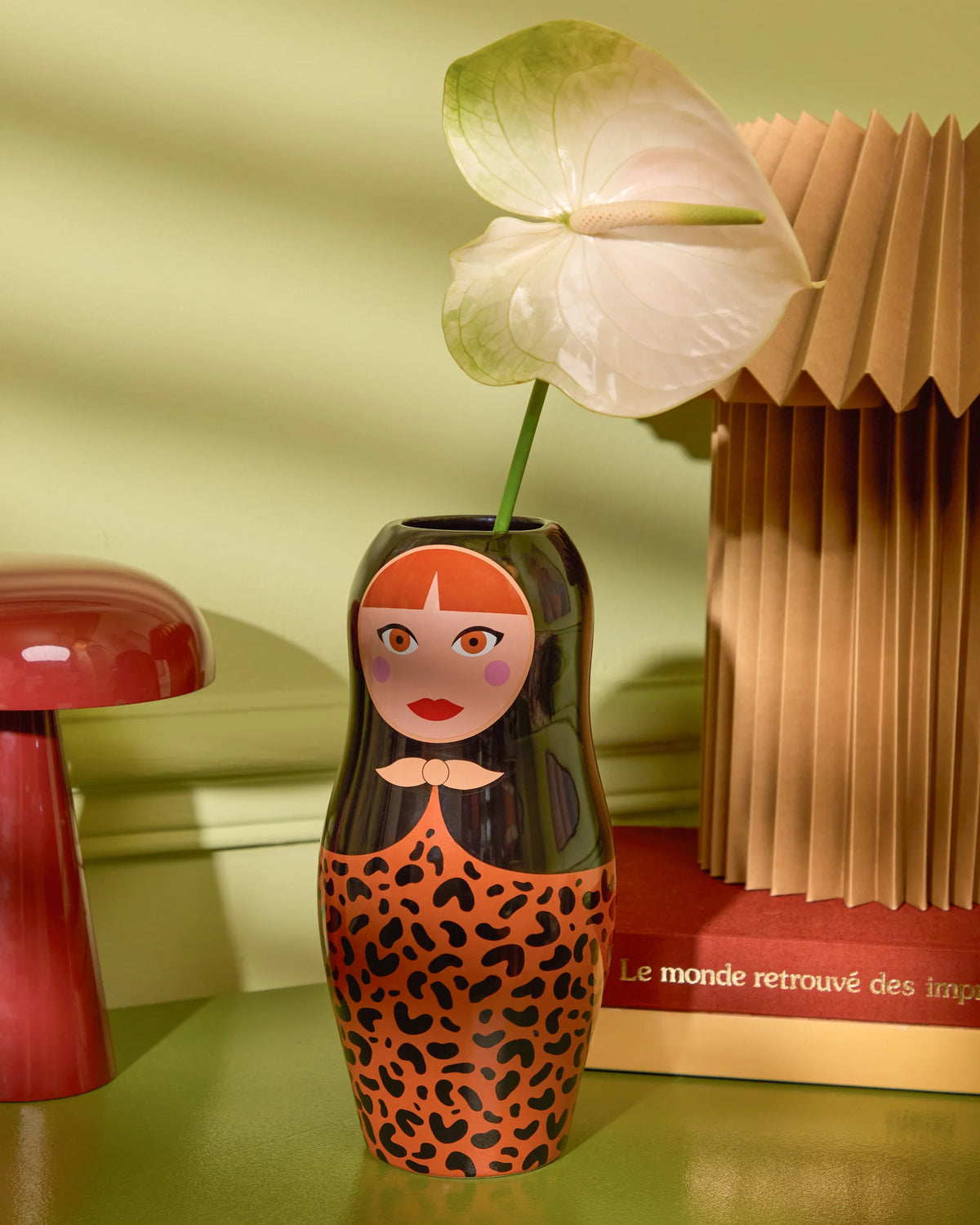 Vase céramique Poupée - Léopard