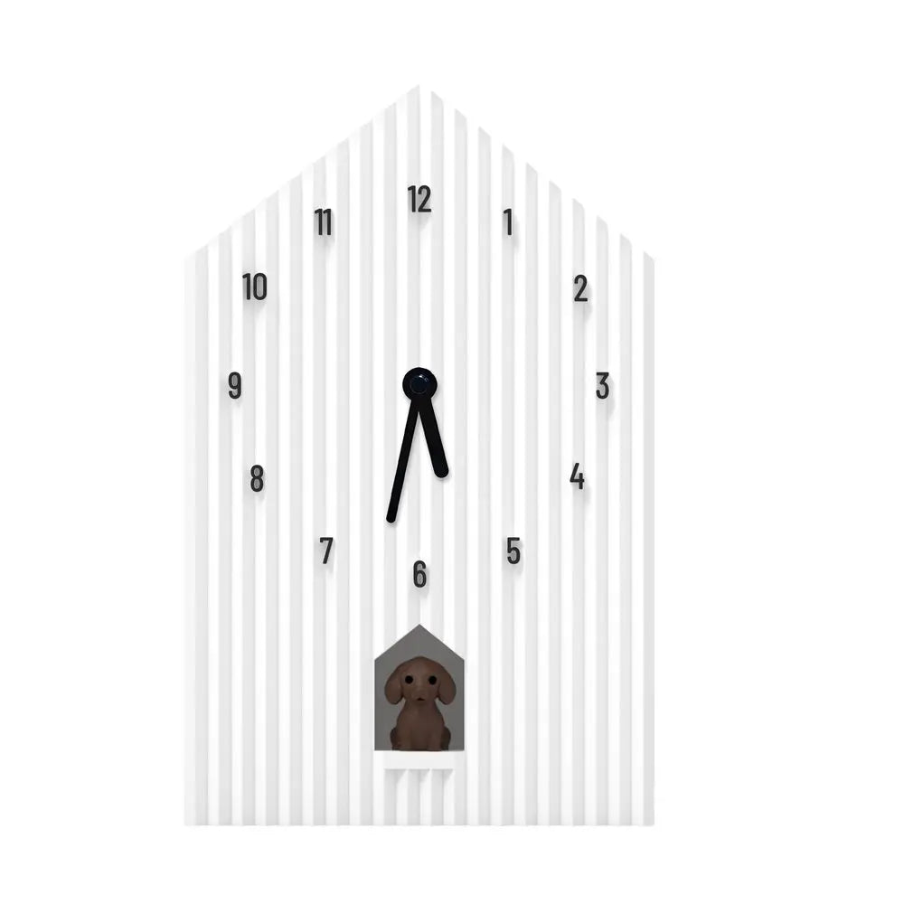 Wall or shelf cuckoo clock - Dog - White