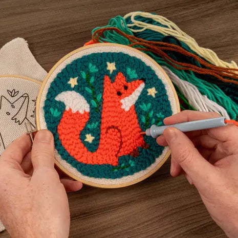 Kit de broderie poinçonnage Renard