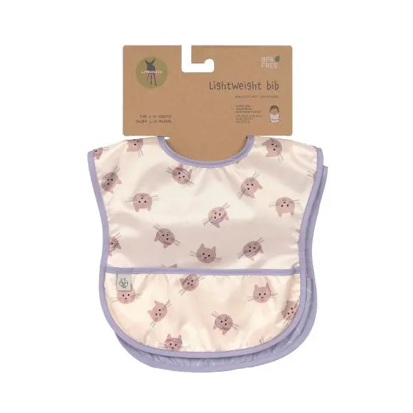 Bavoirs avec poche Tiny Team Cat (lot de 2)