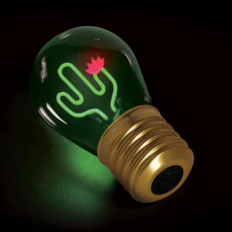 Lampe de Table en Forme d’Ampoule - Bulb Fiction - Cactus