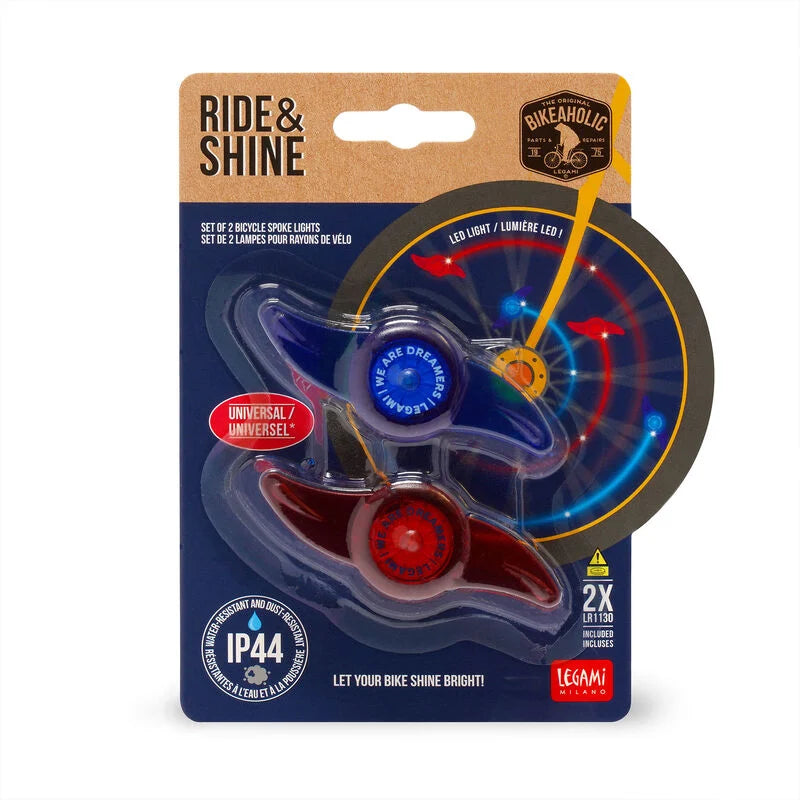 Lampes pour Rayons de Vélo - Ride and Shine - Space