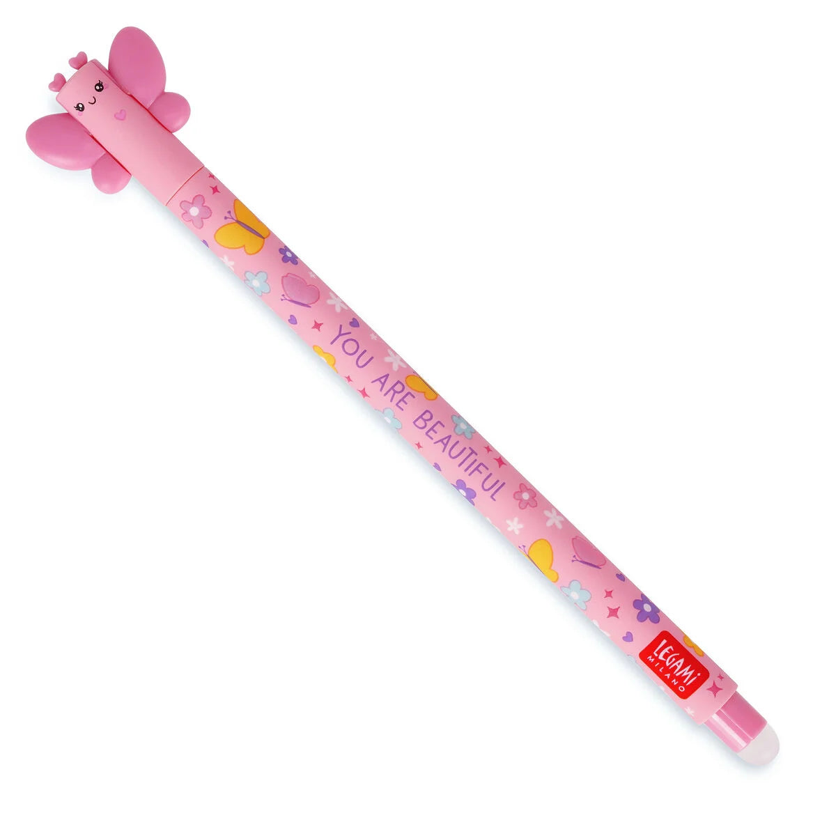 Stylo à Encre Gel Effaçable Butterfly « You Are Beautiful » - Erasable Pen - Édition 2026