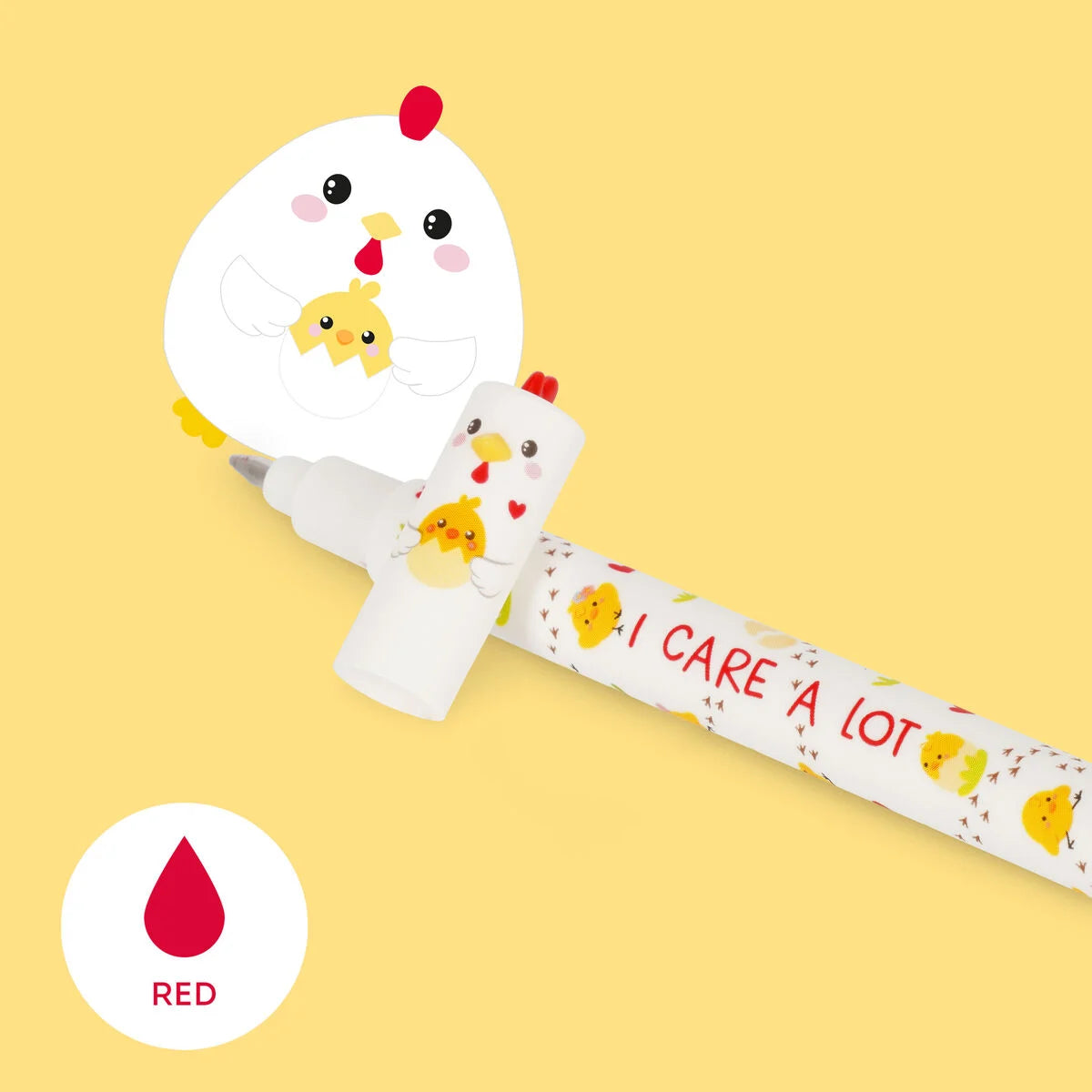 Stylo Effaçable Hen «I Care a Lot» - Erasable Pen