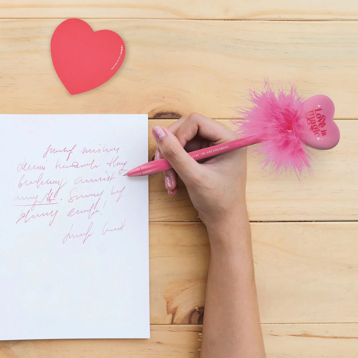 Stylo à Bille Lumineux - Writing is Magic - Heart