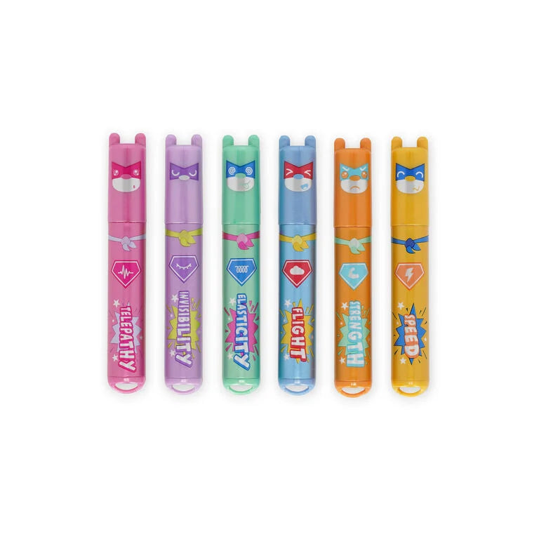 Surligneurs Mini - Teddy's Superpower (Set de 6)