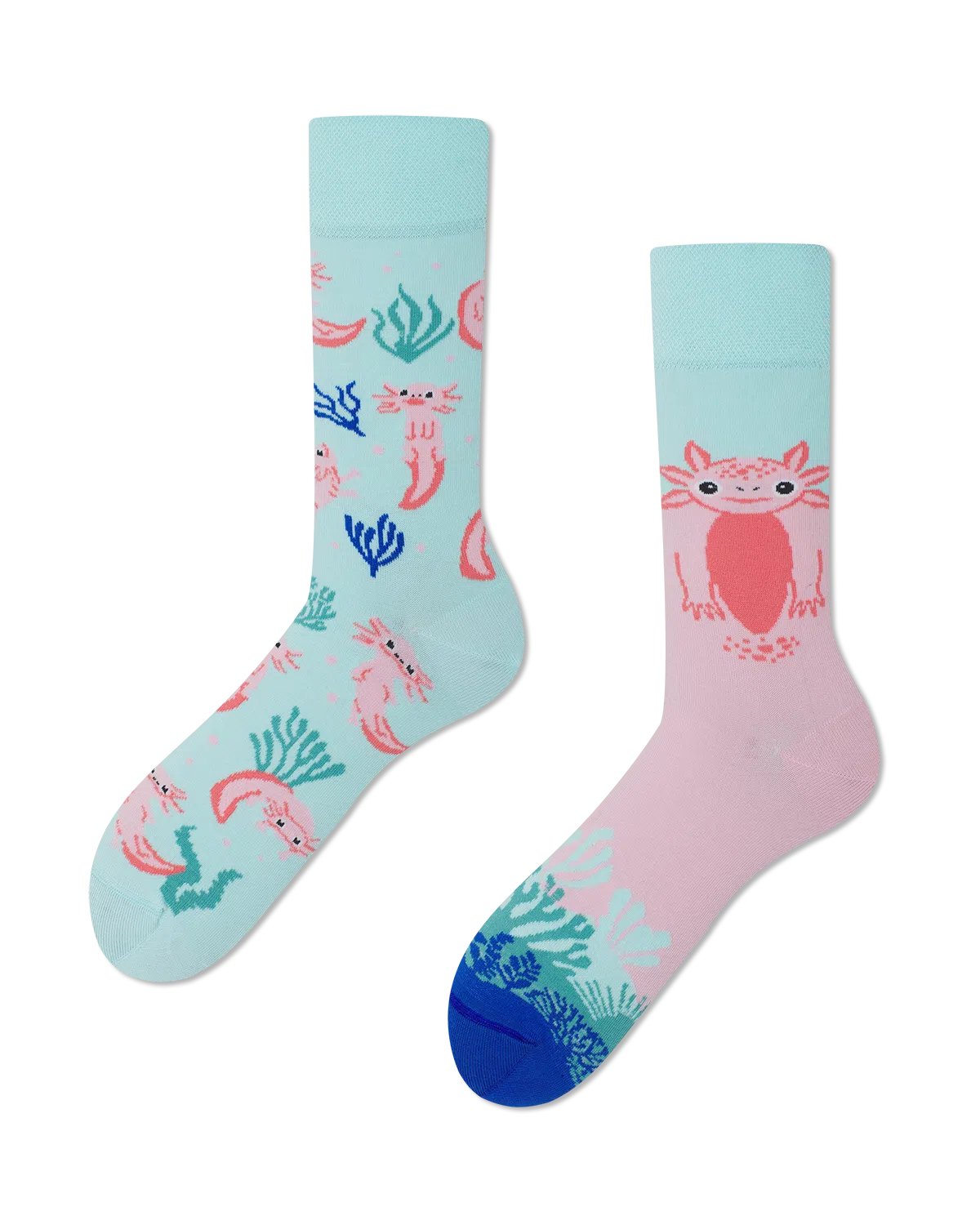 Chaussettes hautes dépareillées - A Lot of Axolotls