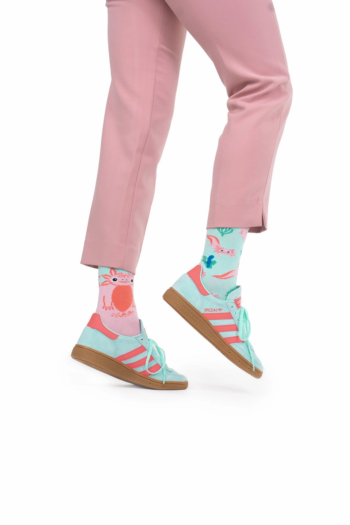 Chaussettes hautes dépareillées - A Lot of Axolotls