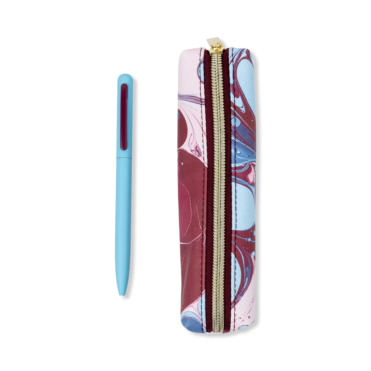 Pen and Pouch - Marble