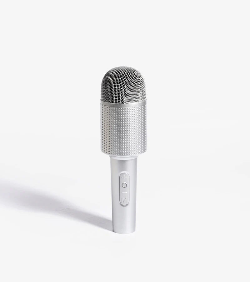 Karaokemicrofoon met geïntegreerde luidspreker - Zilver