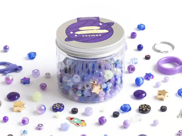 Mix de perles pour confection de bijoux - Cosmos Violet