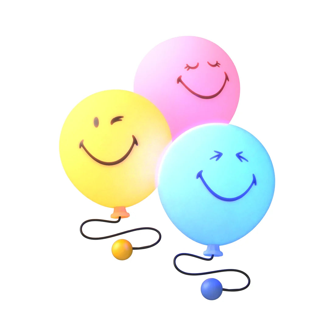 Veilleuse Smiley - Bubbly Light - Jaune