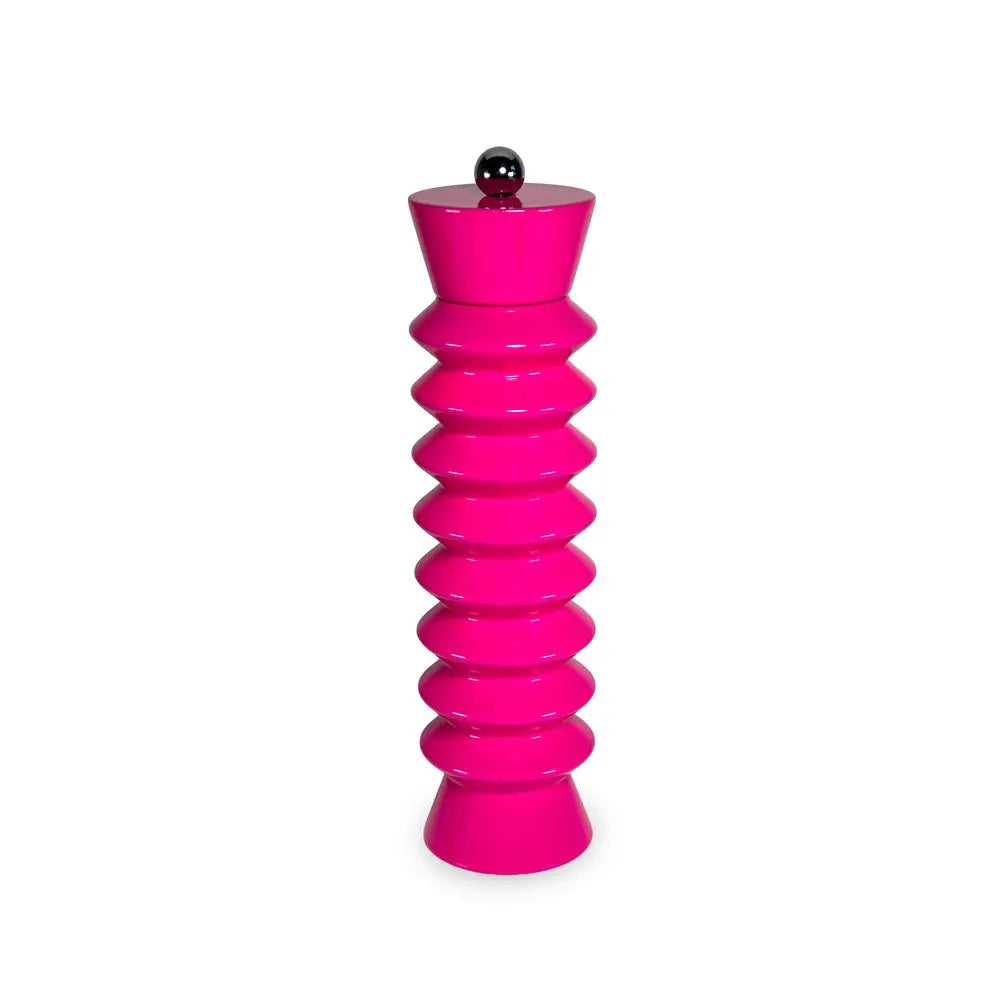 FSC wooden salt and pepper mill - Fuchsia