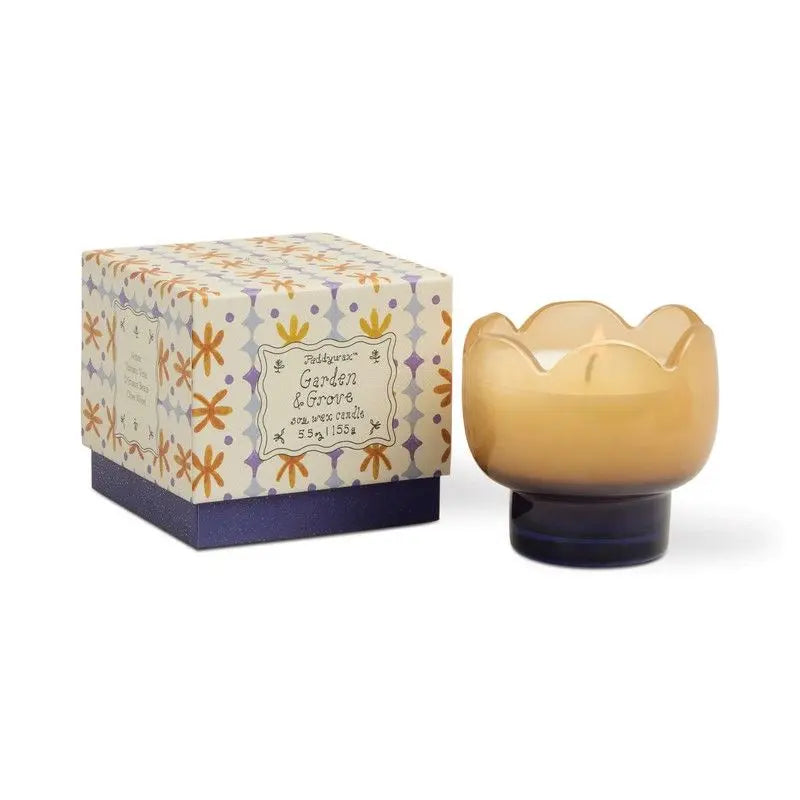 Bougie parfumée Tulip Orange et bleue - Jardin et bosquet