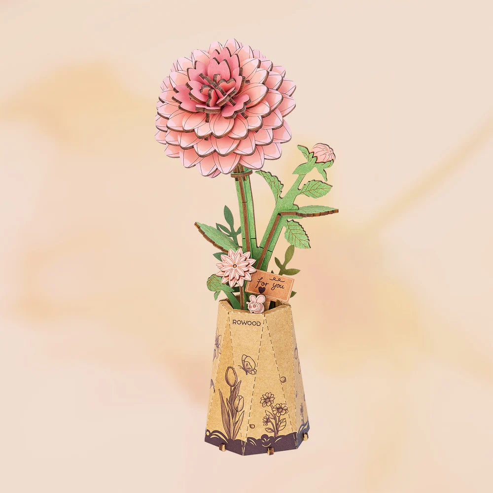 Puzzle 3D Fleurs - Pink Dahlia - âge 8+