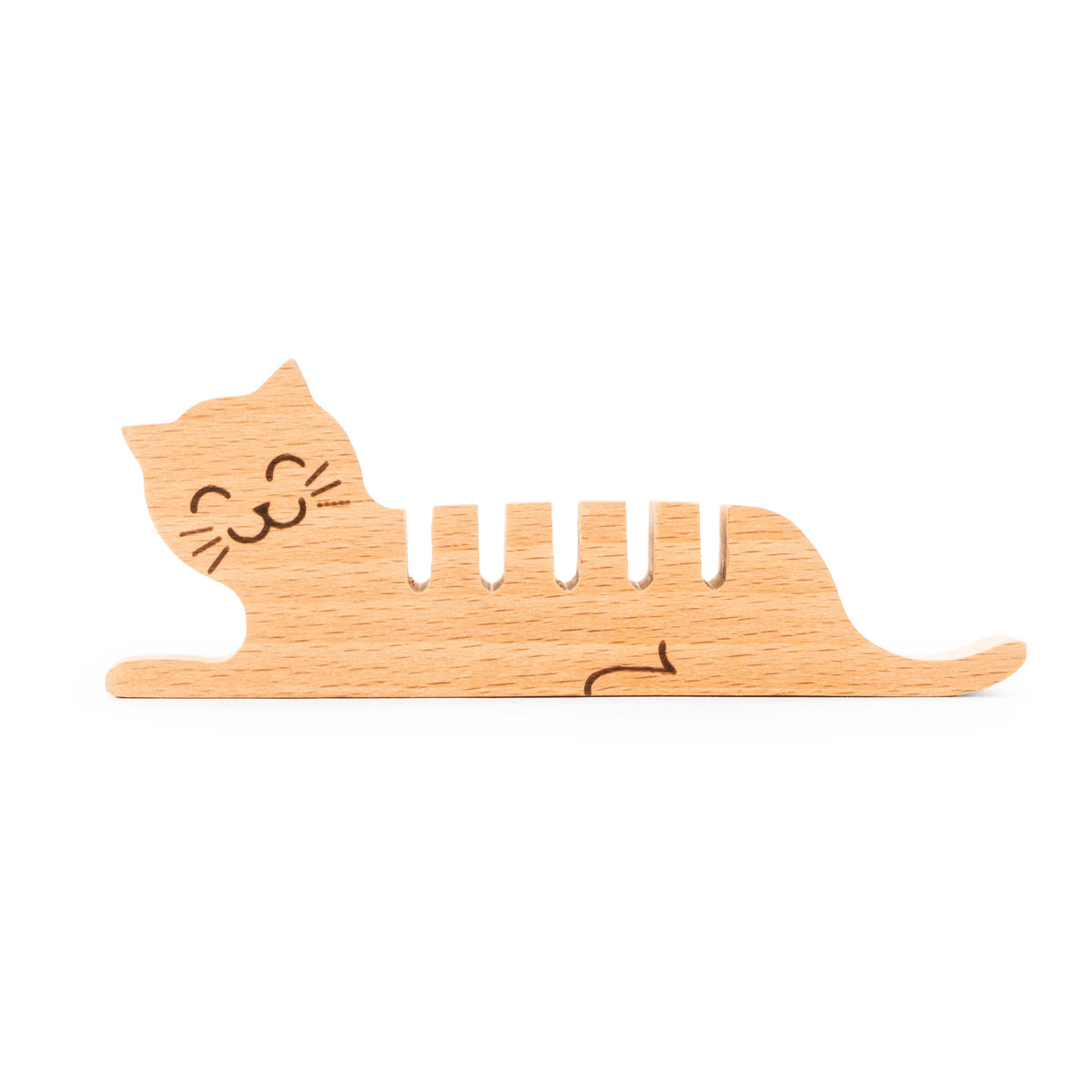 Porte-cables Chat en Bois