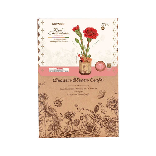 Puzzle 3D Fleurs - Œillets Rouge/Red Carnation - âge 8+