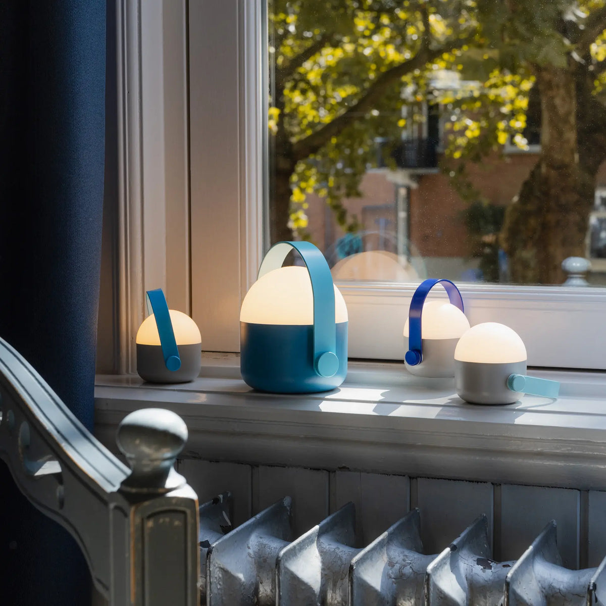 Lampe Ole Mini Bleu - Set de 3
