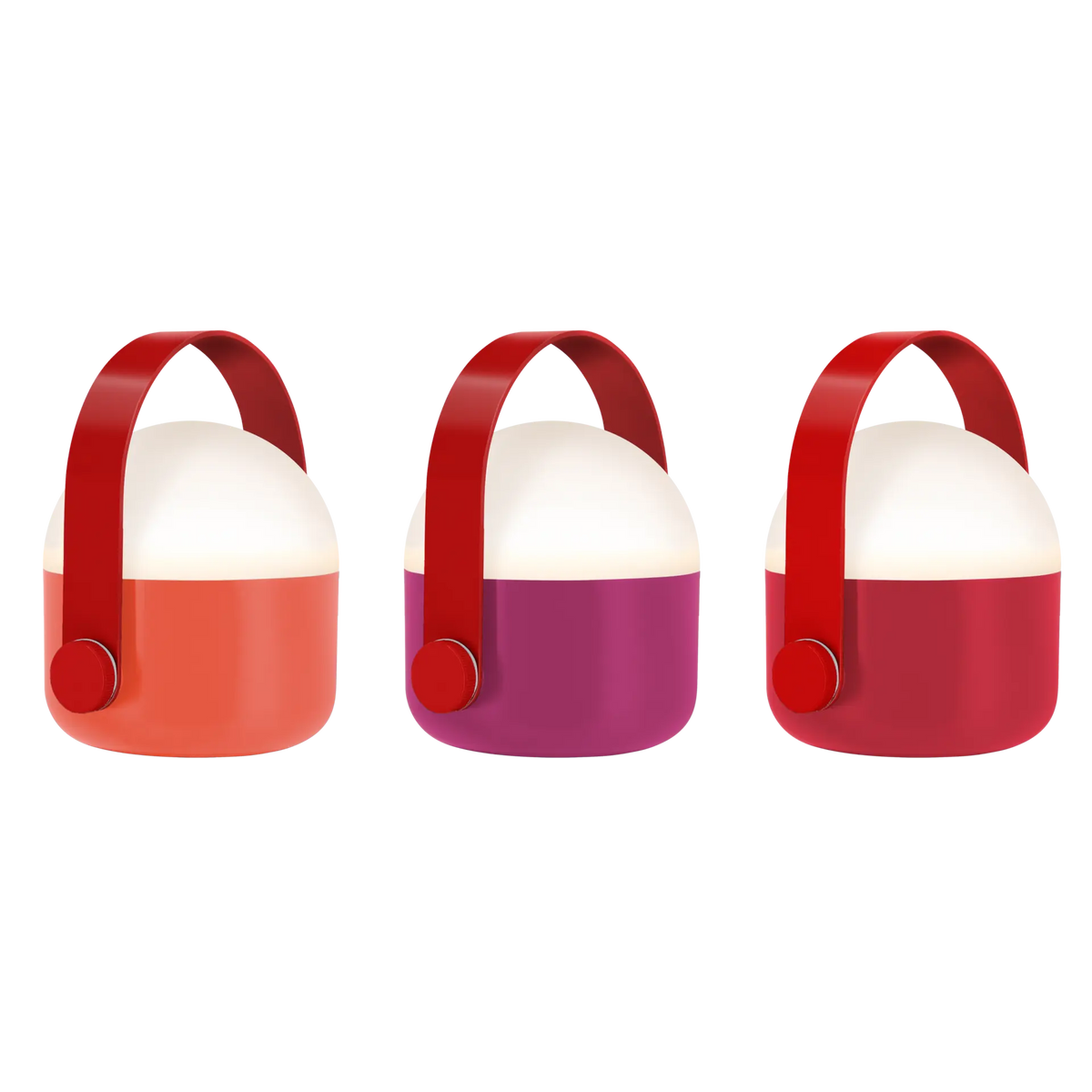 Lampe Ole Mini Rouge - Set de 3